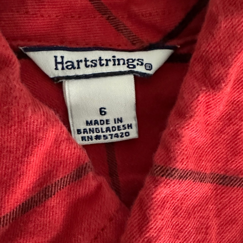 Hartstrings Red Checkered Shirt - Picture 5 of 5